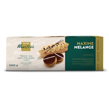 Kotak lemak bakeri Master Martini Maxime Melange, 2500g, dengan pastri berlapis coklat dan krim